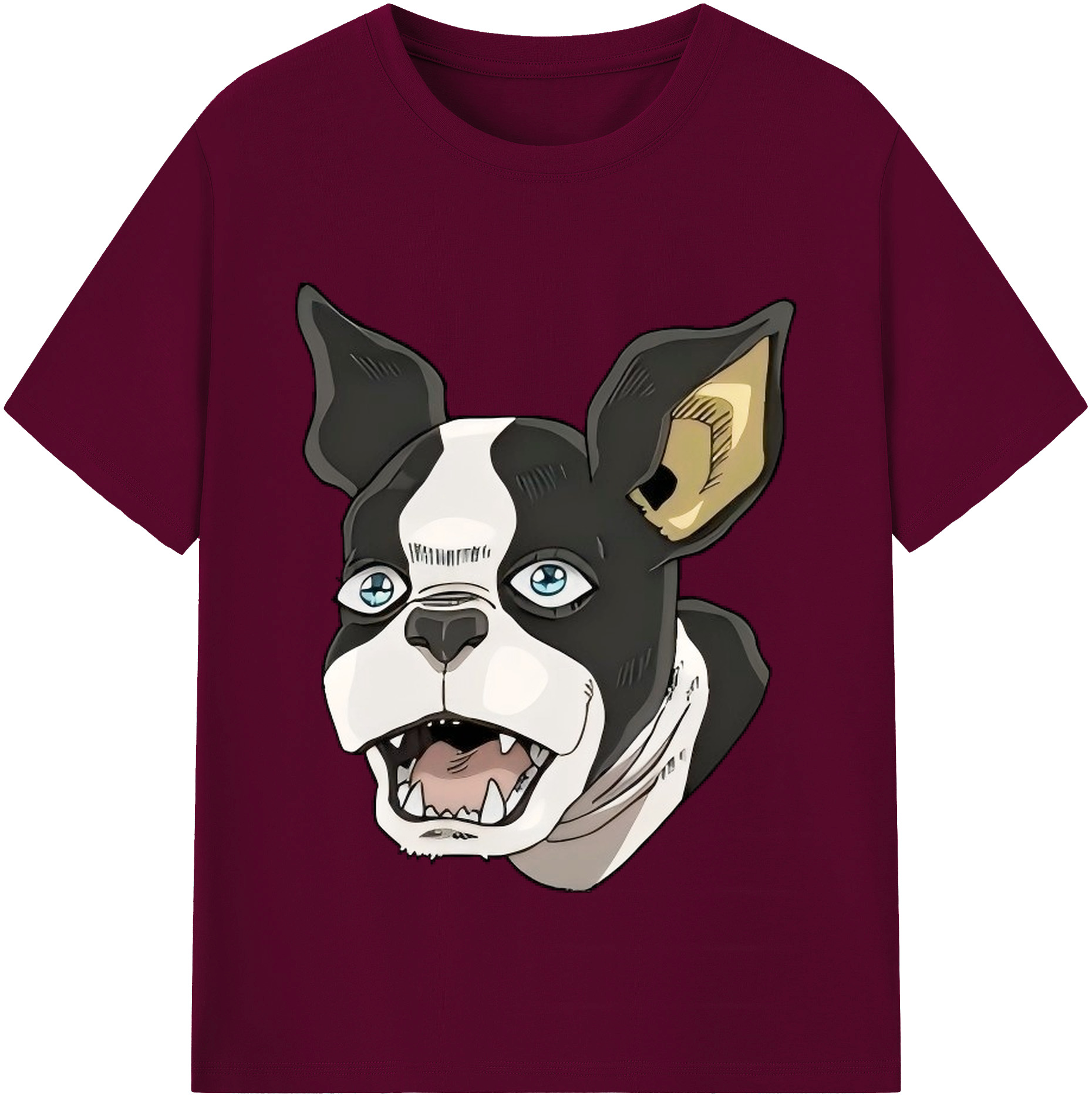 （画像用） ジョジョの奇妙な冒険 イギー JoJo's Bizarre Adventure Iggy レディースカジュアルプリントTシャツ（綿100％）